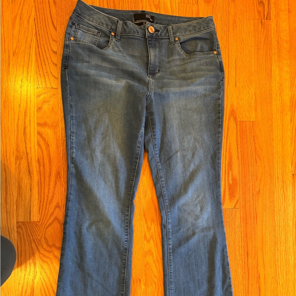 1822 Denim Dark Blue Flare Jeans